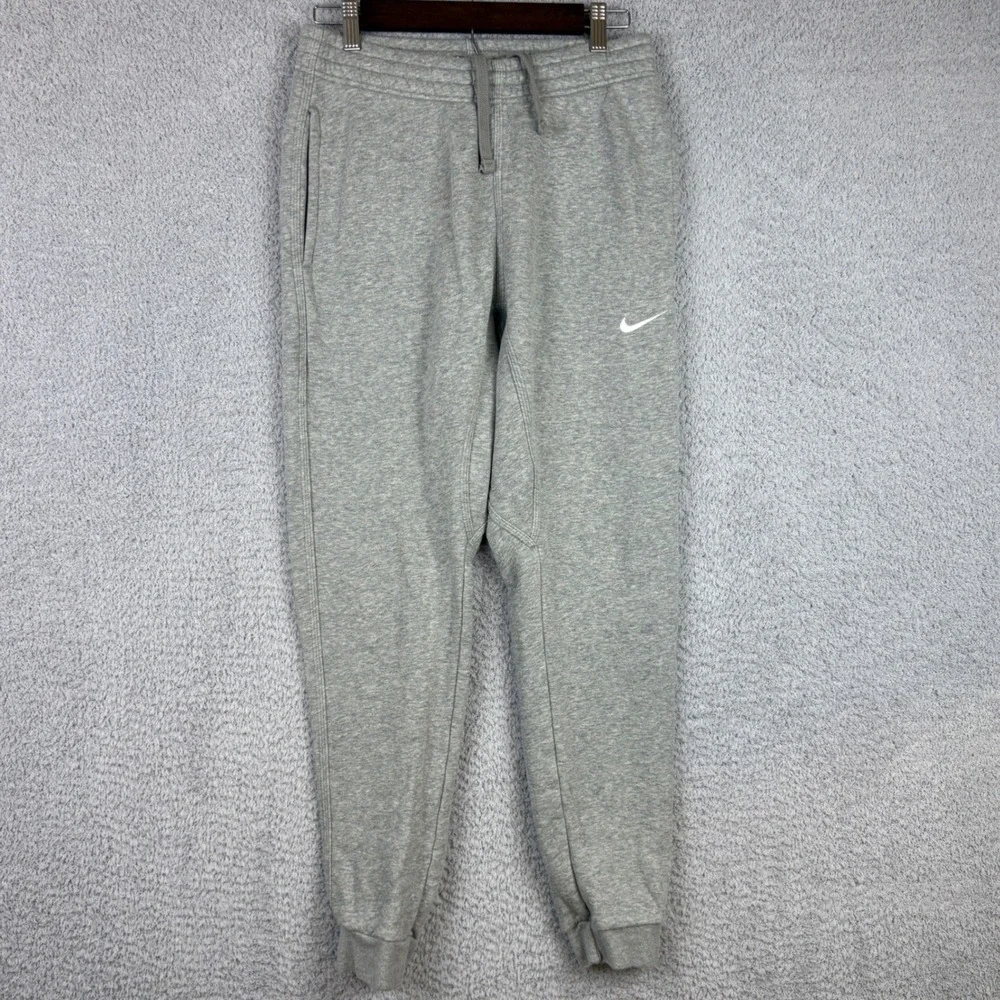 Nike Joggers Mens Small Gray Sportswear Club Fleece Embroidered Swoosh Sweatpant